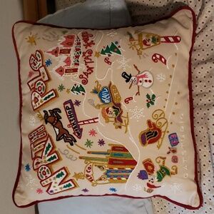 Catstudio North Pole Hand Embroidered Decorative Throw Pillow Rare